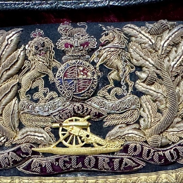 Armoury Antiques and Militaria Victorian Artillery Sabretache 3